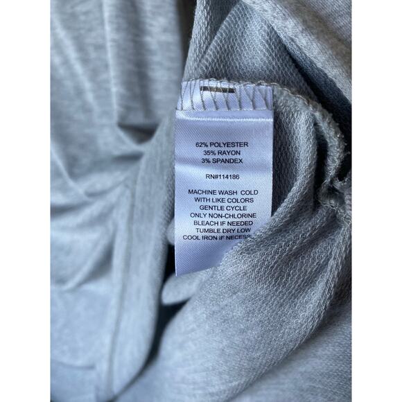 Retrology Womens Gray Cowl Neck Sweater- Size L Long Sleeve Relaxed Fit Pullover - Picture 6 of 9